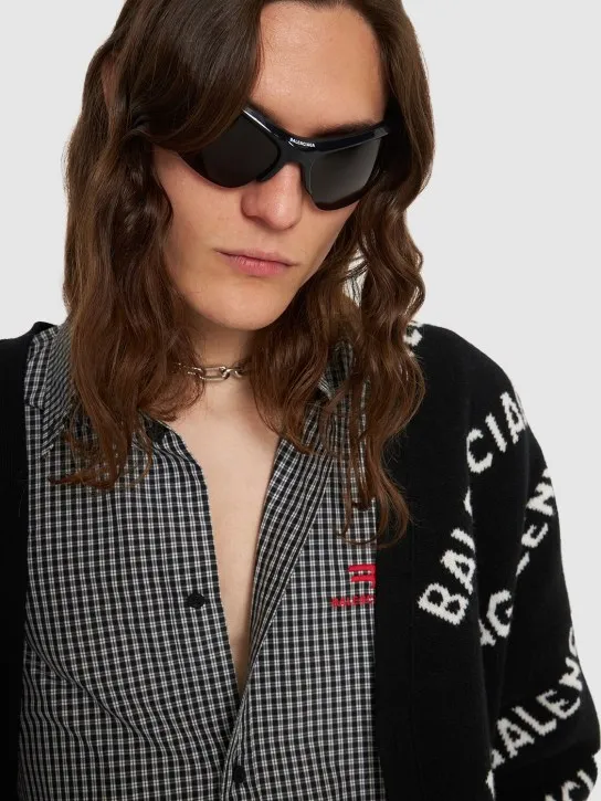 Balenciaga   0232S Wire cat-eye acetate sunglasses 