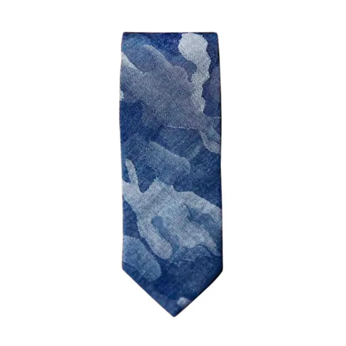 Blade   Blue - James Denim Camo Tie