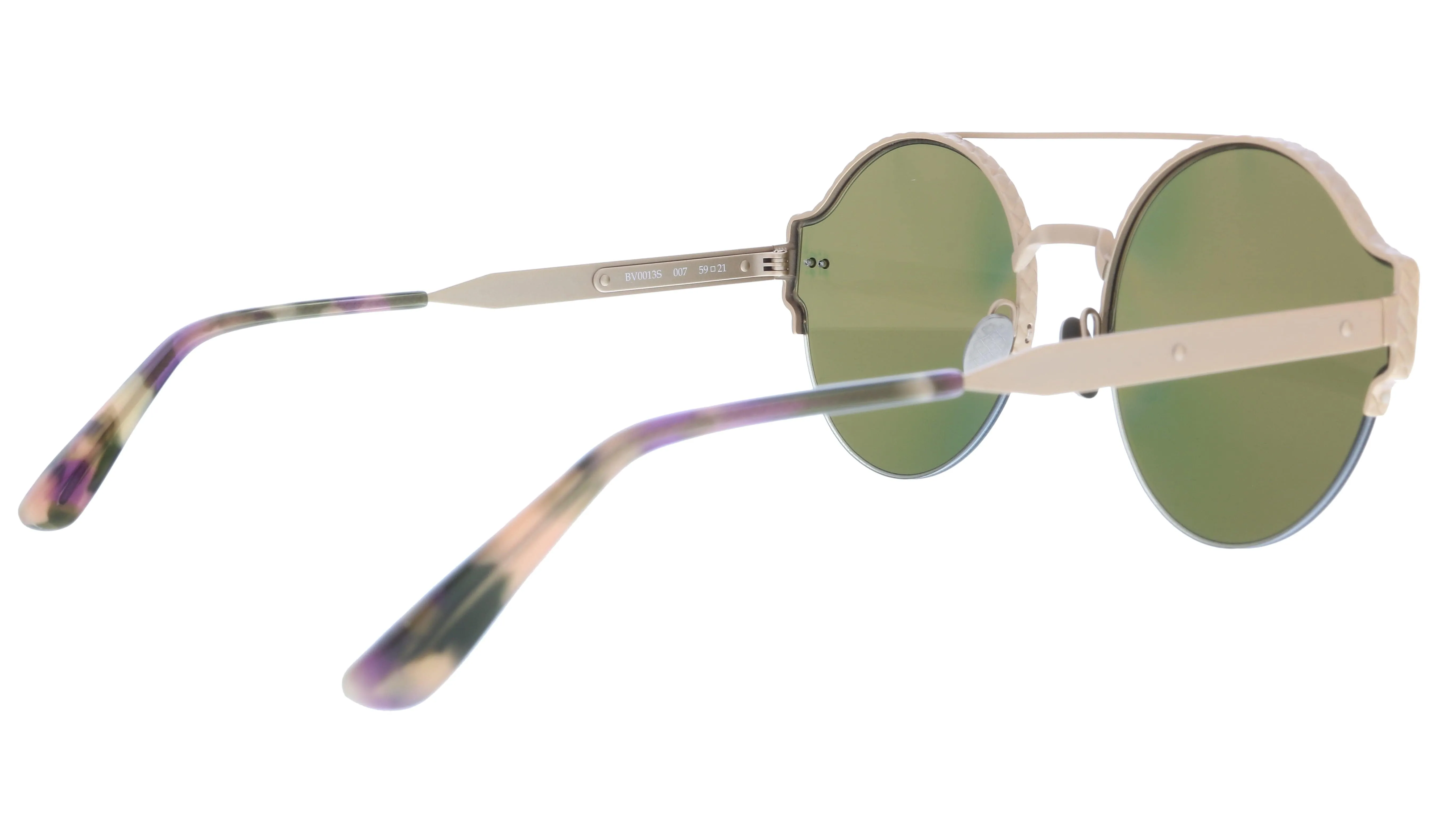 Bottega Veneta BV0013S-007  Gold  Round Sunglasses