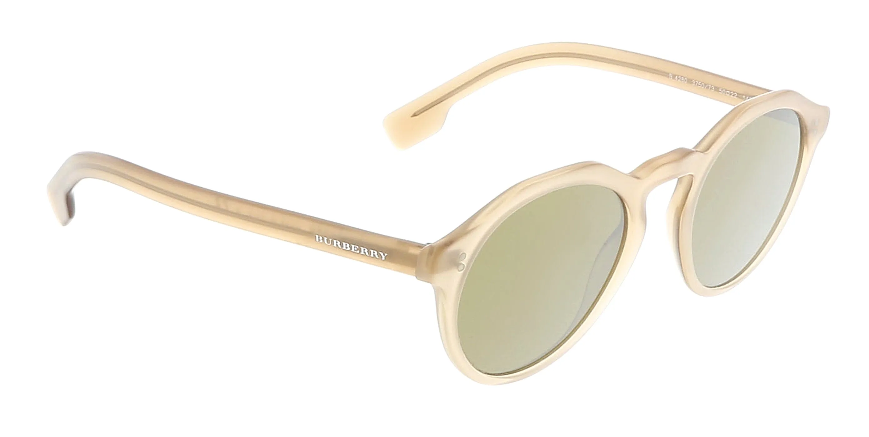 Burberry 0BE4280 37507350 Matte Brown Full rim Round Sunglasses