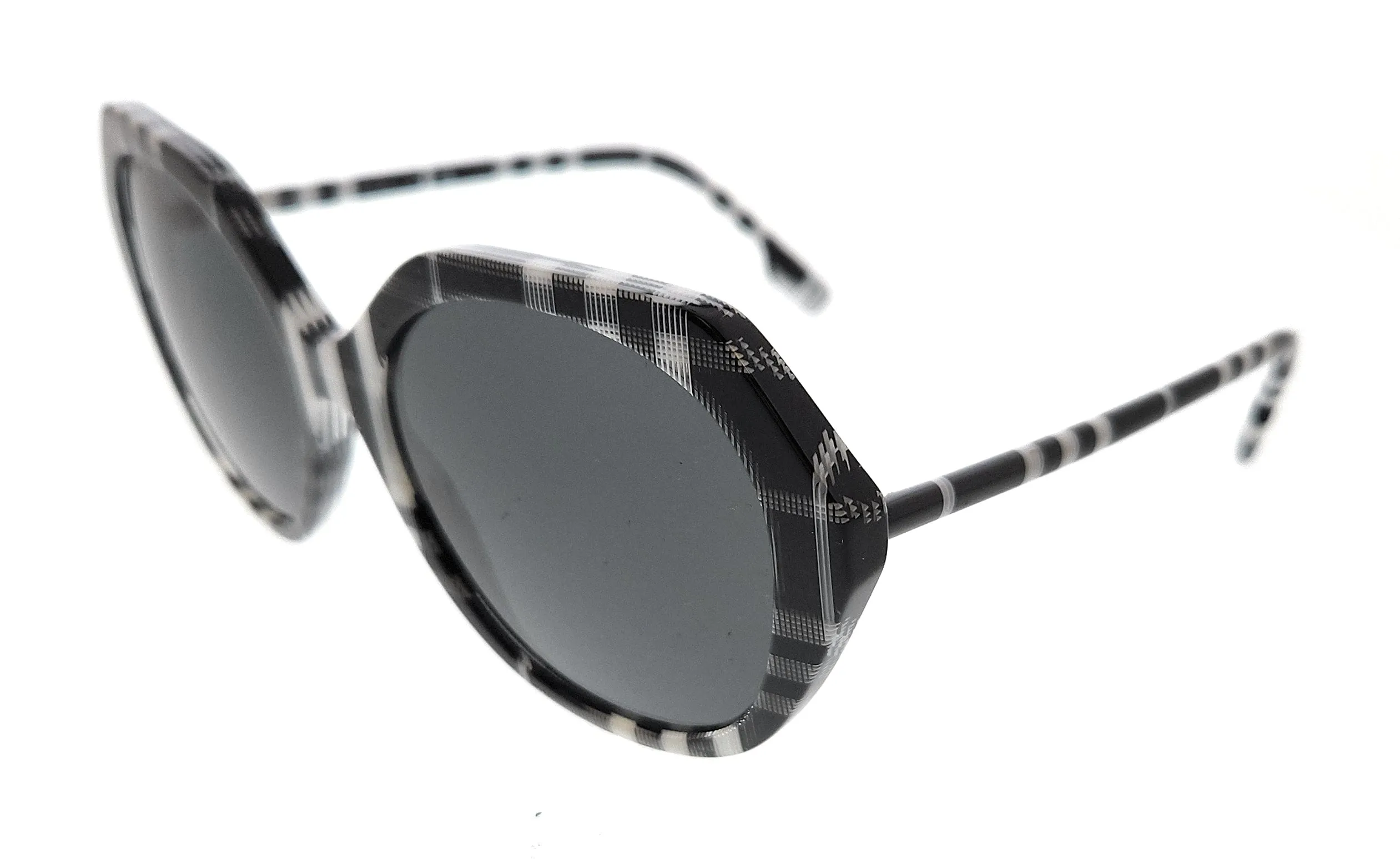 Burberry  0BE4375 400487 Black Round Sunglasses