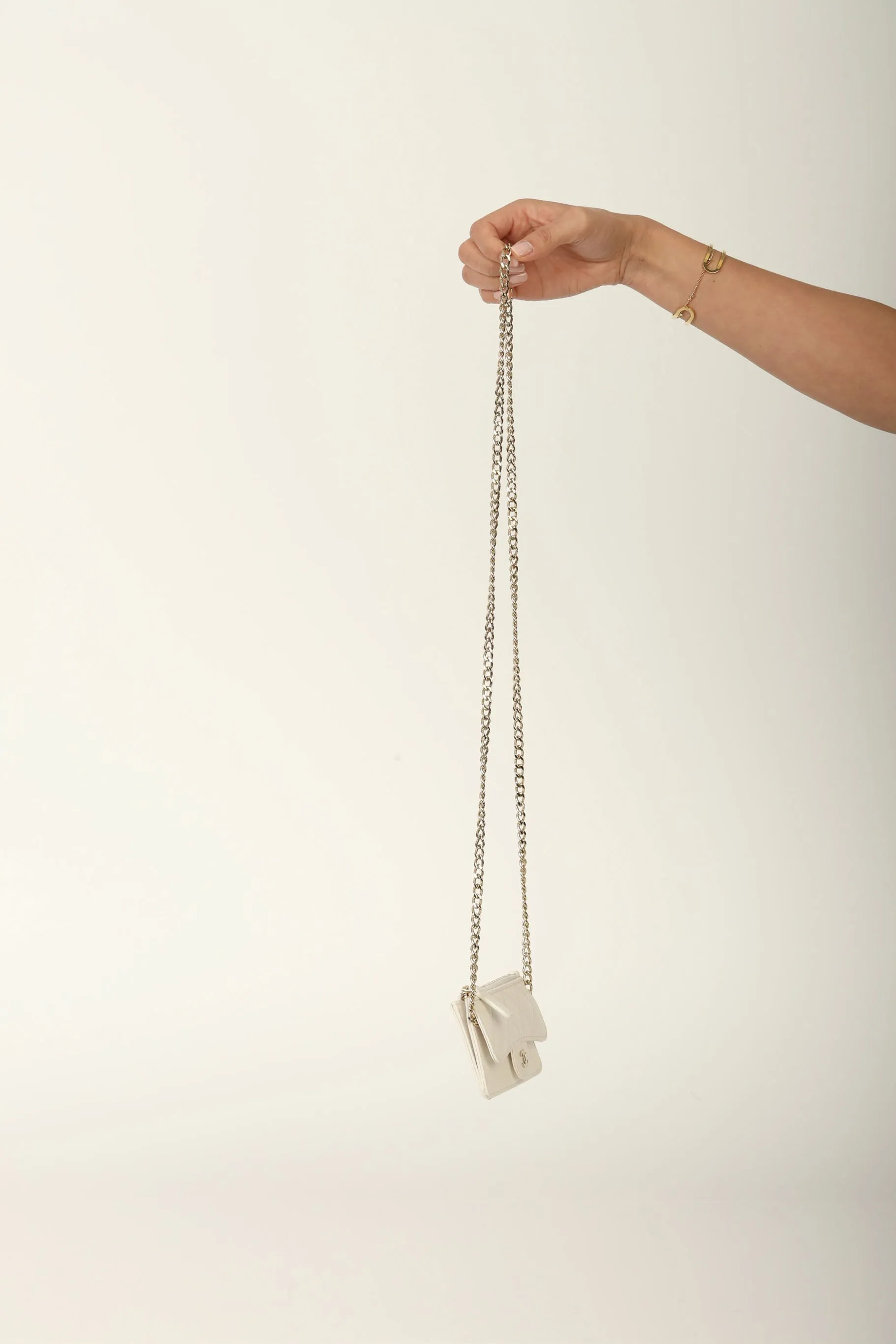 Chanel 2023 Caviar Cardholder w/ Chain