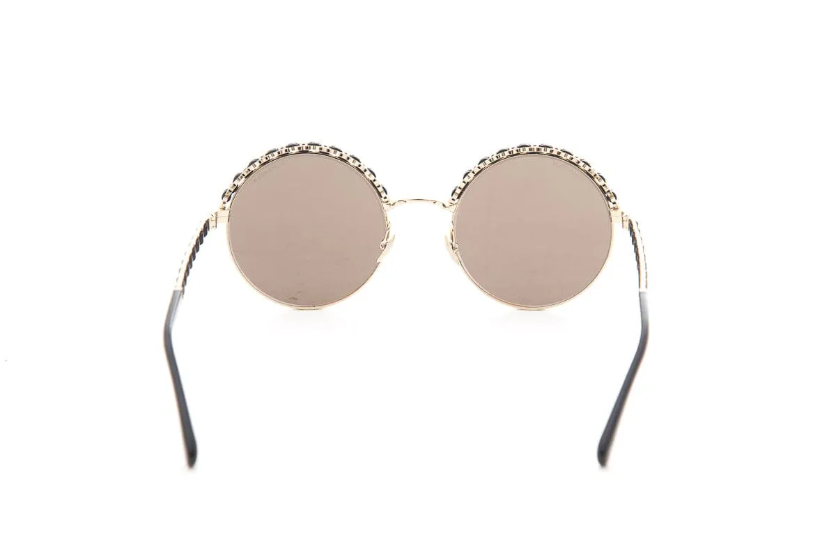 Chanel Antique Gold Round Sunglasses