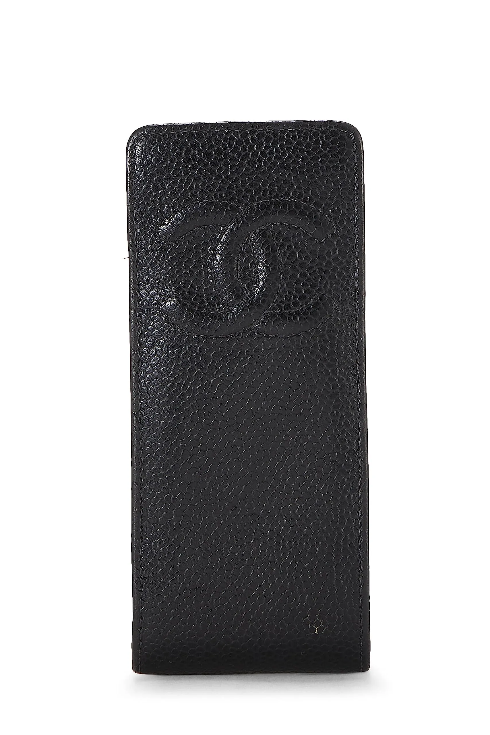 Chanel,  Black Caviar Case, Black