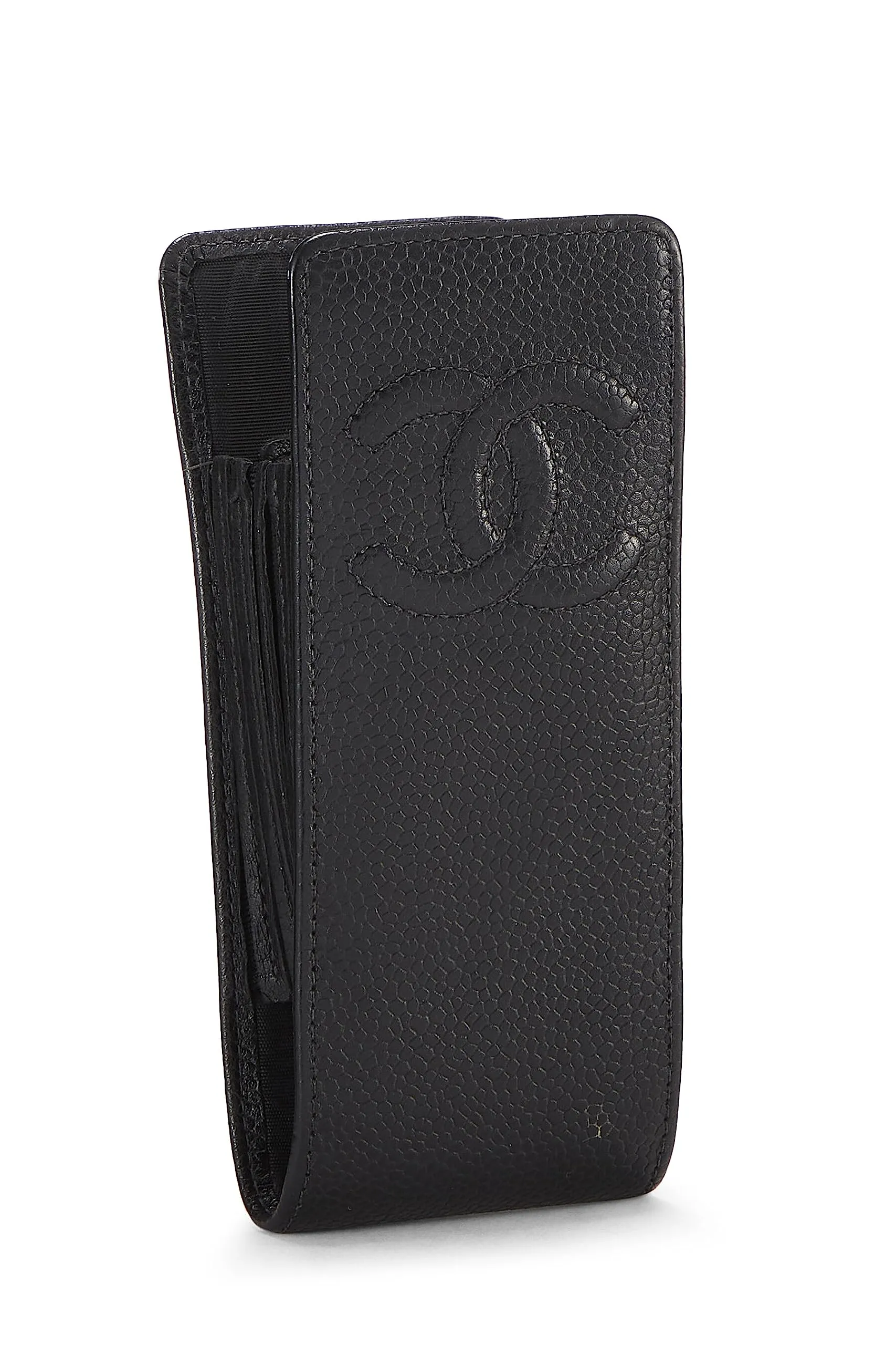 Chanel,  Black Caviar Case, Black