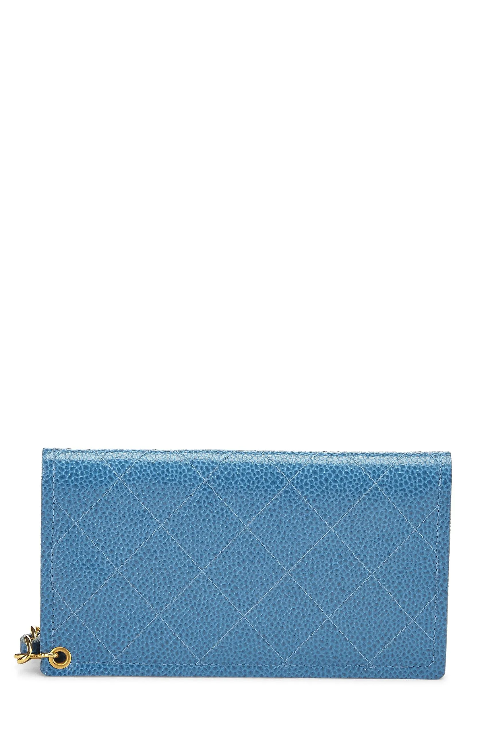 Chanel,  Blue Caviar Wallet on Chain (WOC), Blue