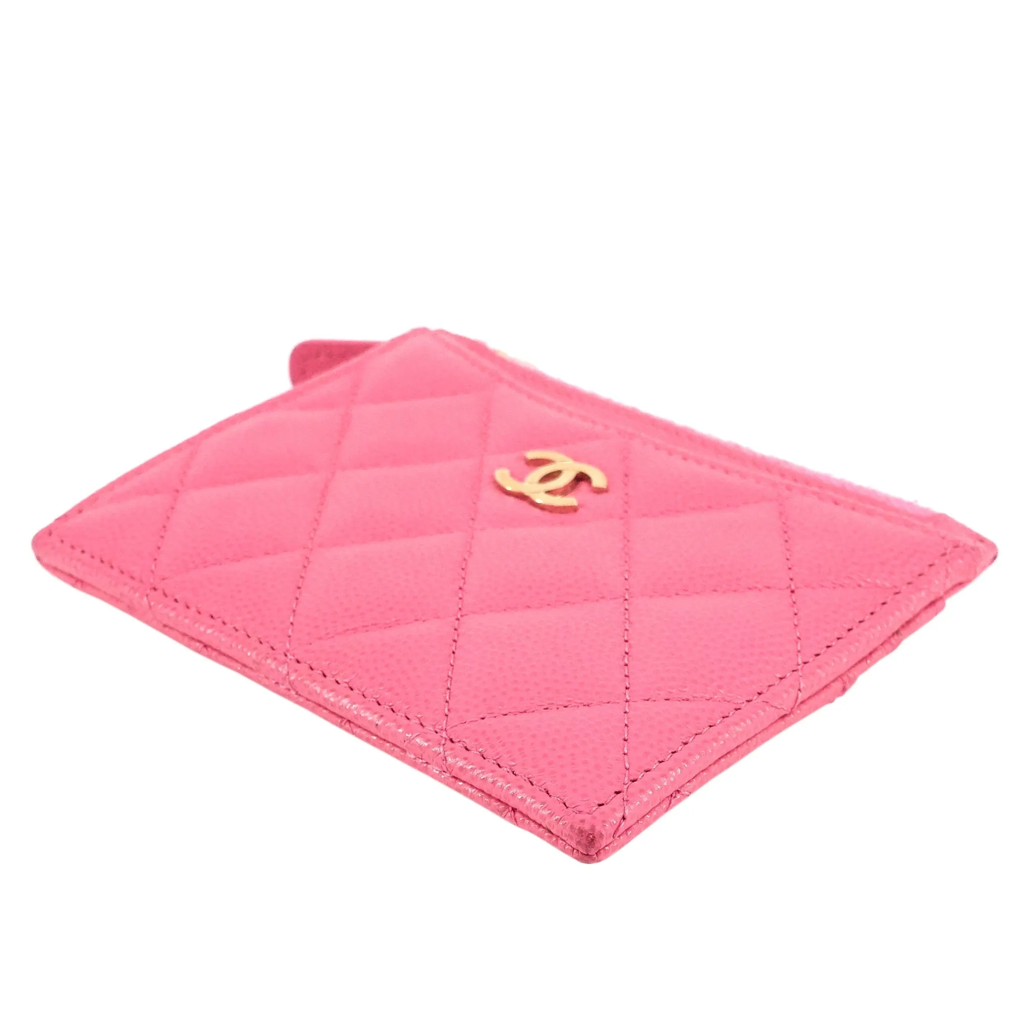CHANEL Classic Zip Caviar Leather Cardholder