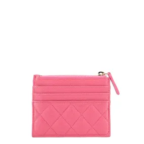 CHANEL Classic Zip Caviar Leather Cardholder