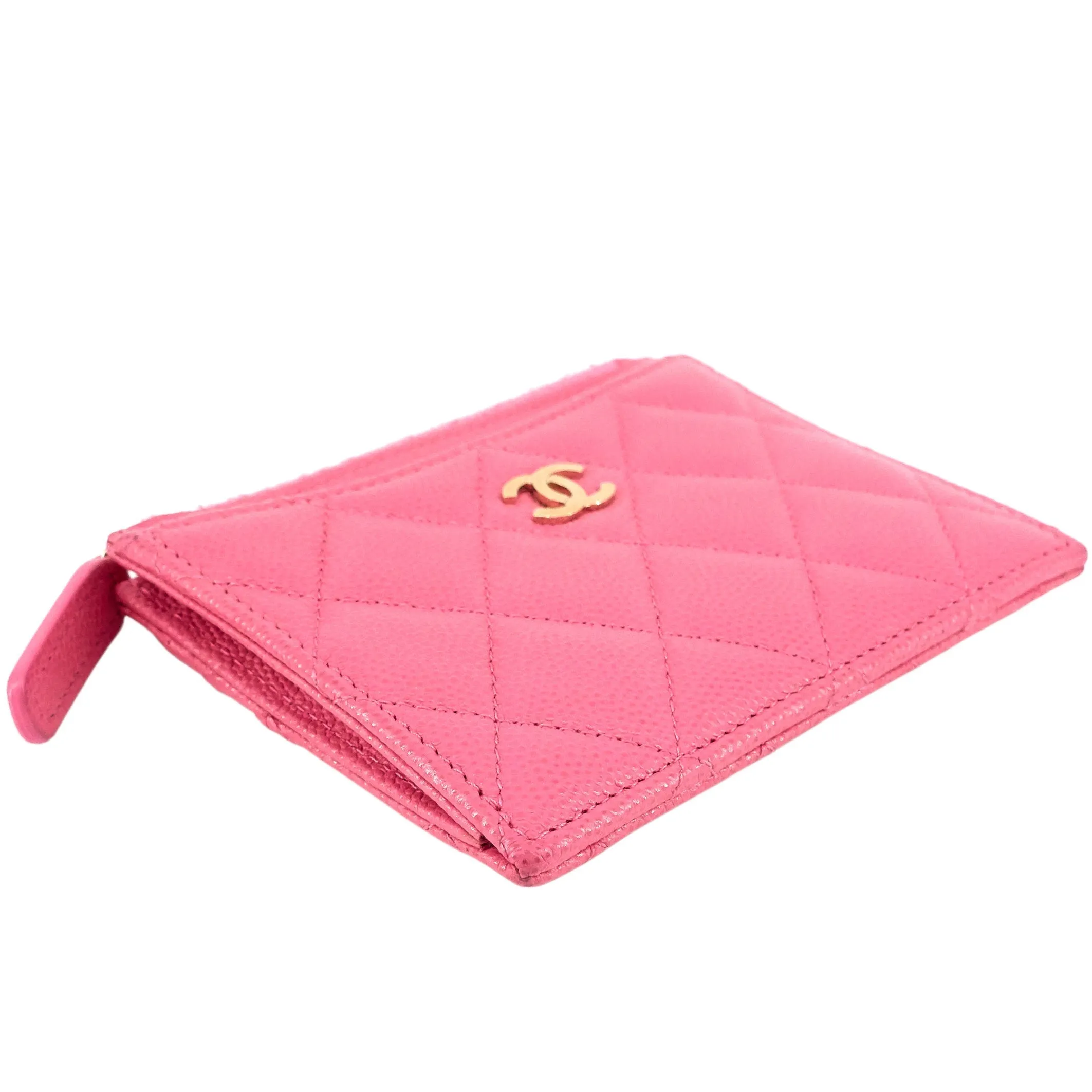 CHANEL Classic Zip Caviar Leather Cardholder