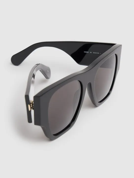 Chloé   Oversized squared bio-acetate sunglasses 