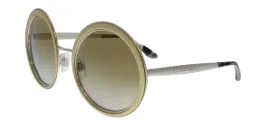 Dolce & Gabbana DG2179 13136E Gold Round Sunglasses