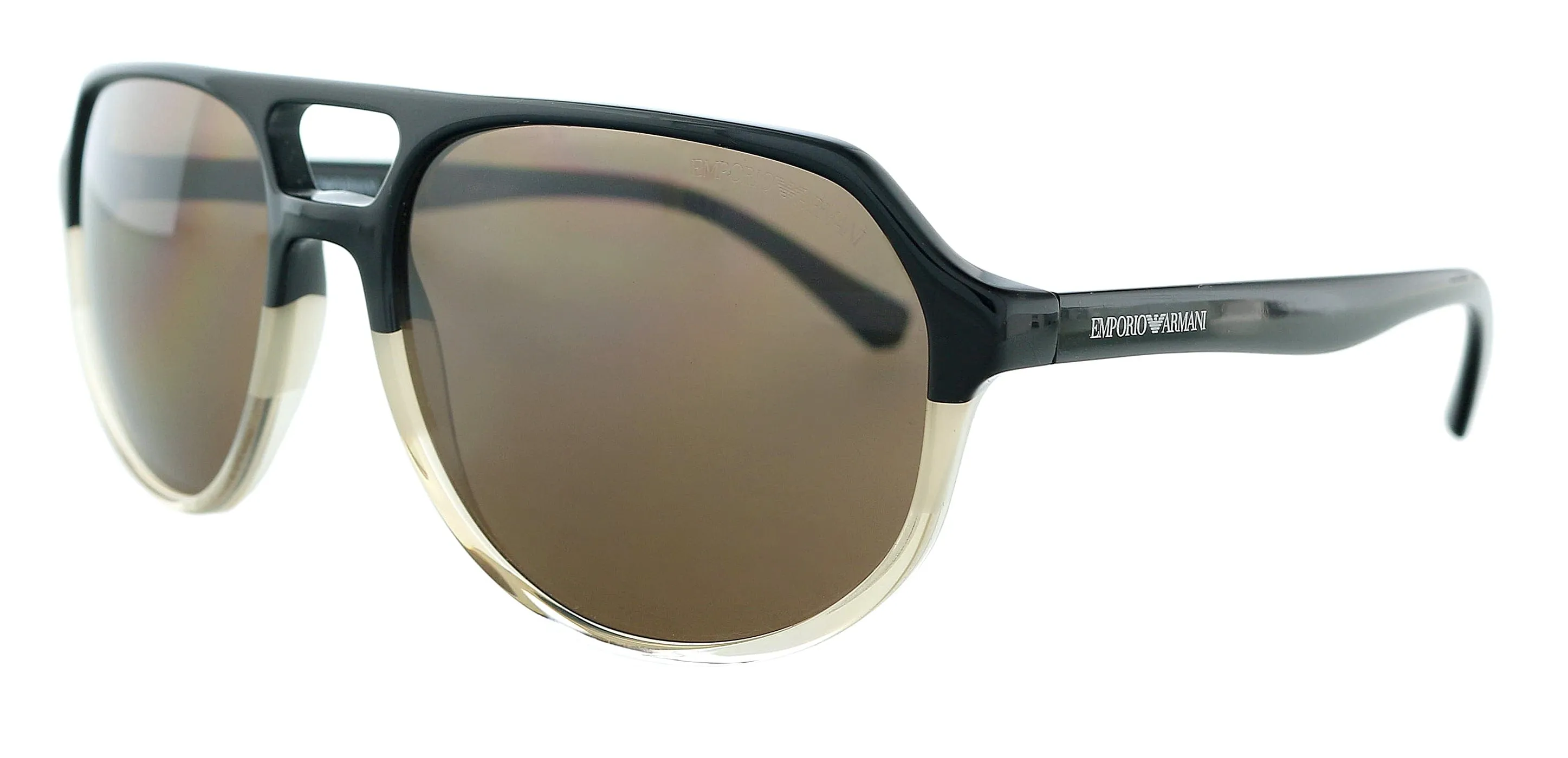Emporio Armani 0EA4111 563073 Sand Brown Aviator Sunglasses