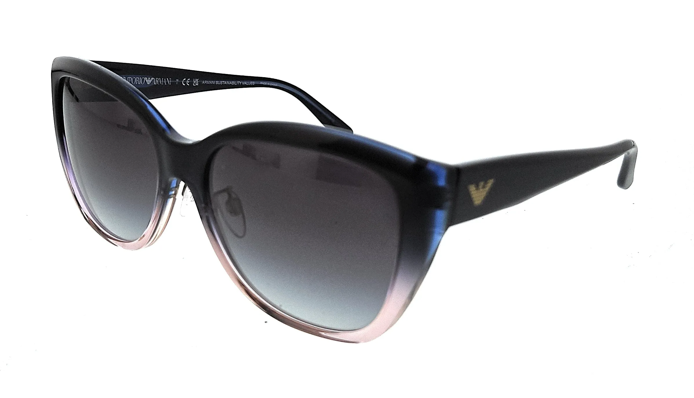 Emporio Armani 0EA4198F 59918G Gradient blue/orange Cat eye Sunglasses