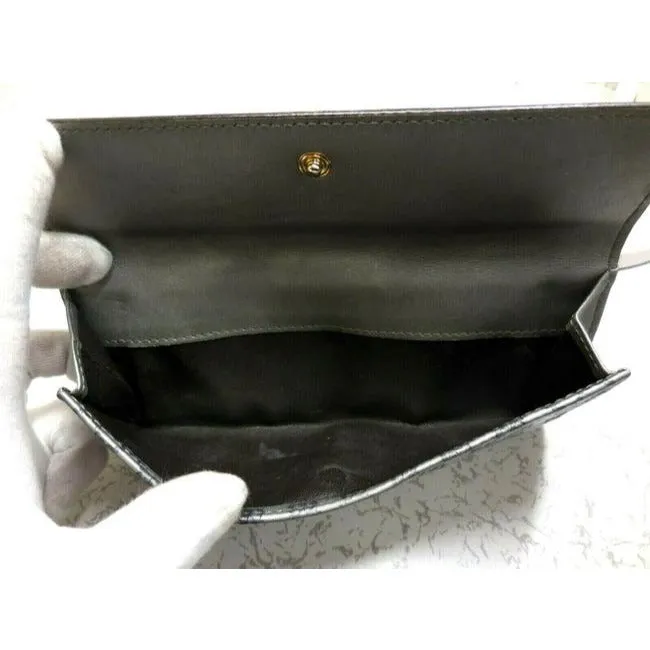 Gucci Microguccissima Silver Leather Xl Continental Wallet