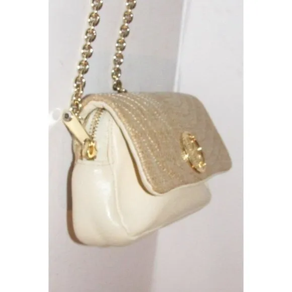 Henri Bendel Buttery Soft Ivory Leather Crossbody