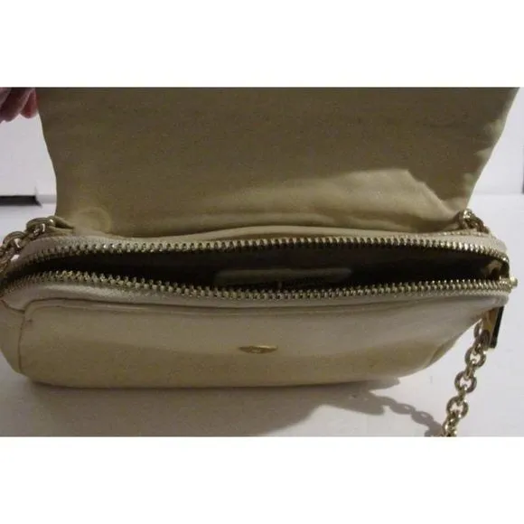 Henri Bendel Buttery Soft Ivory Leather Crossbody