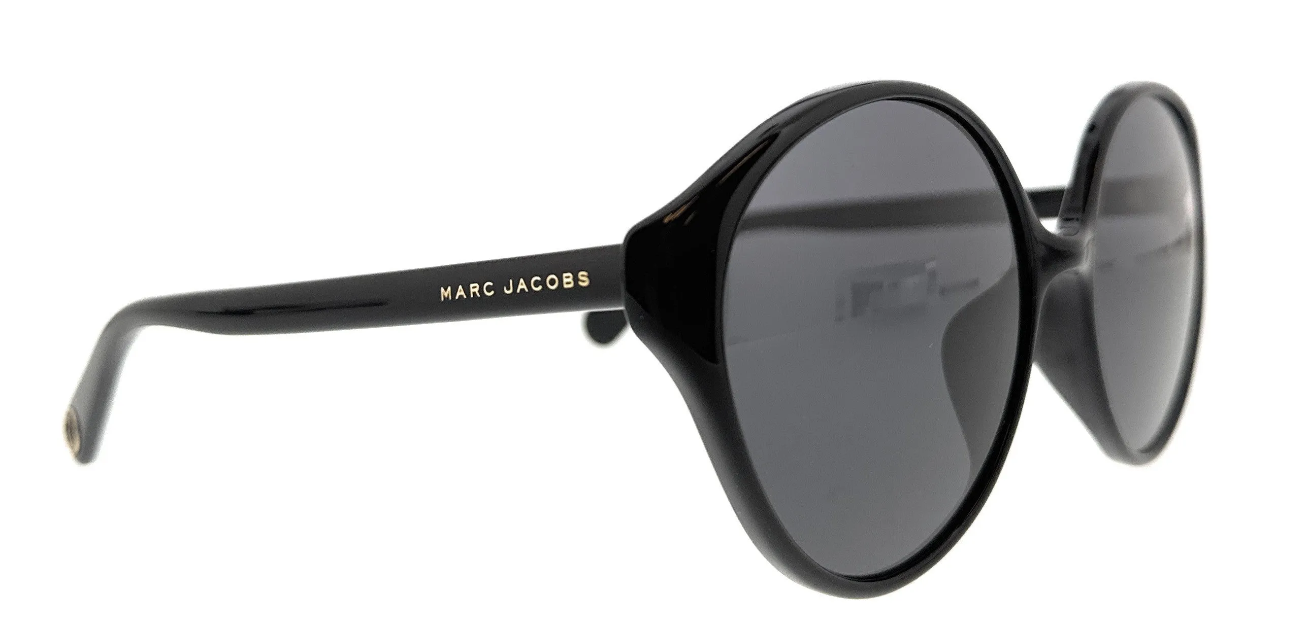 Marc Jacobs MARC366FS 807 Black Round Sunglasses