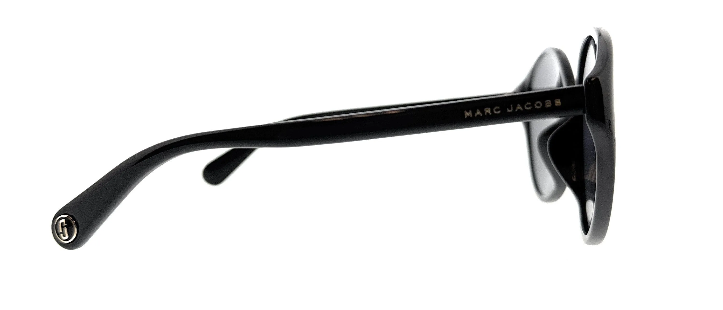 Marc Jacobs MARC366FS 807 Black Round Sunglasses