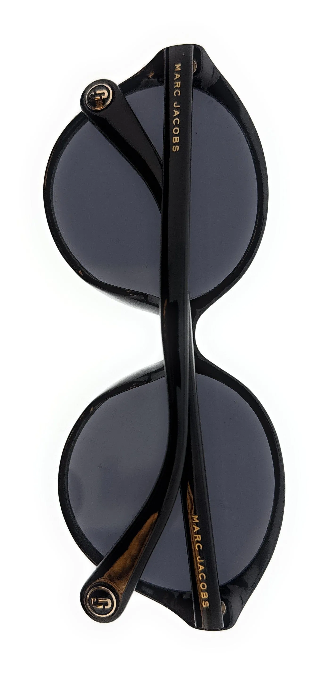 Marc Jacobs MARC366FS 807 Black Round Sunglasses
