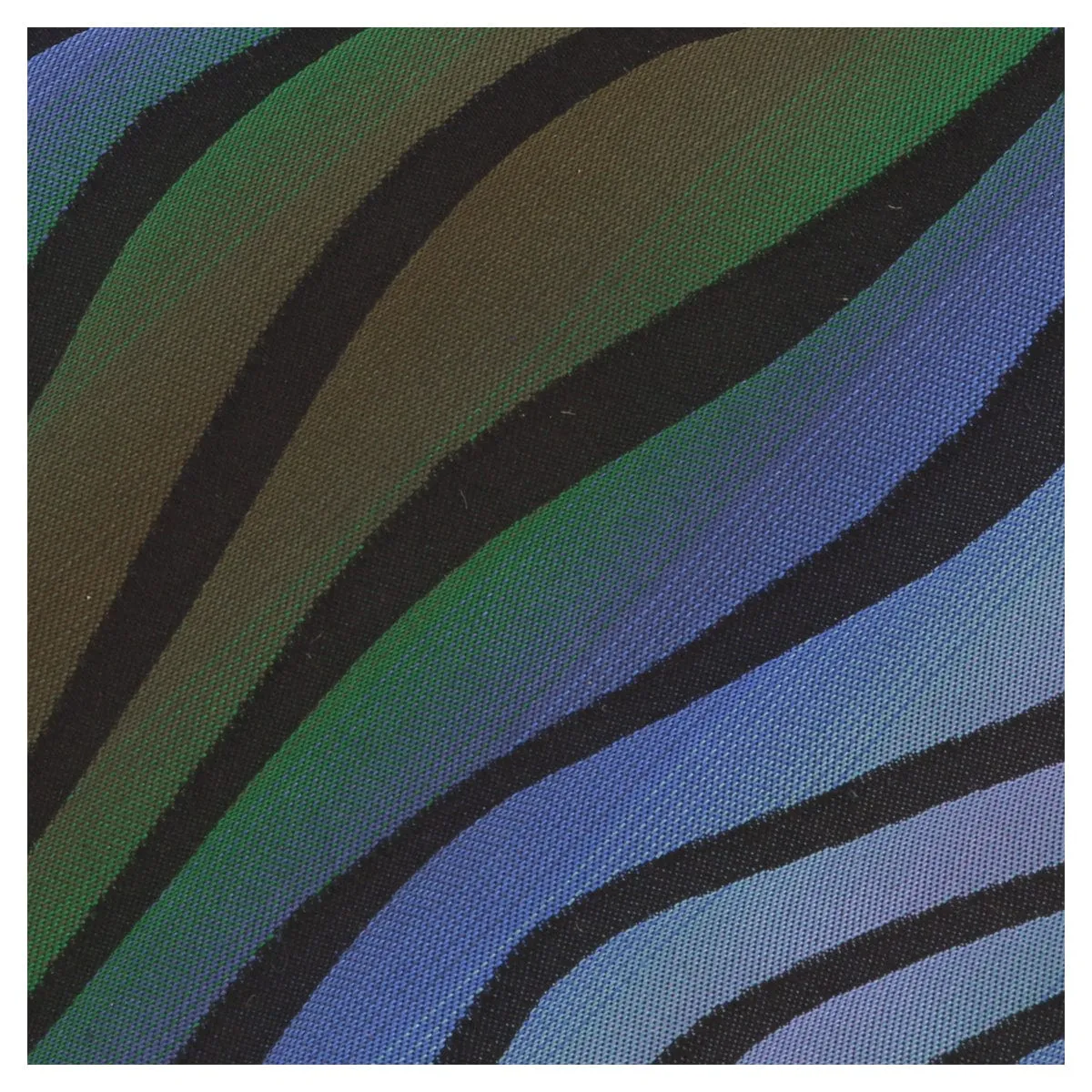 Missoni U0814 Blue/Green Bengal Stripe Pure Silk Tie
