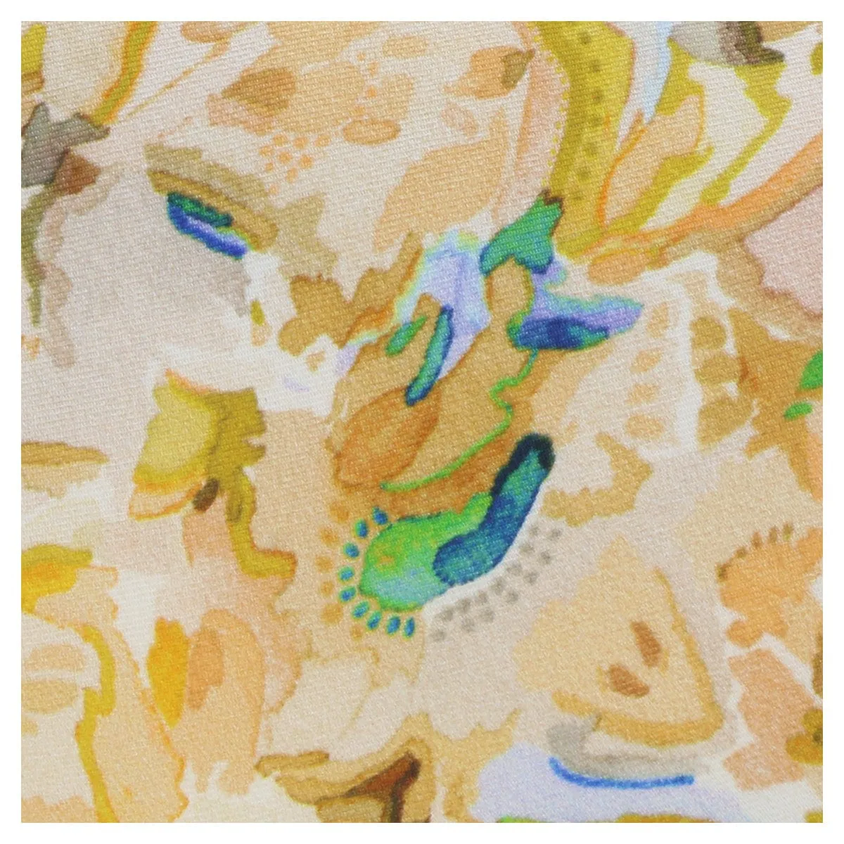 Missoni U1977  Peach/Brown Floral Pure Silk Tie