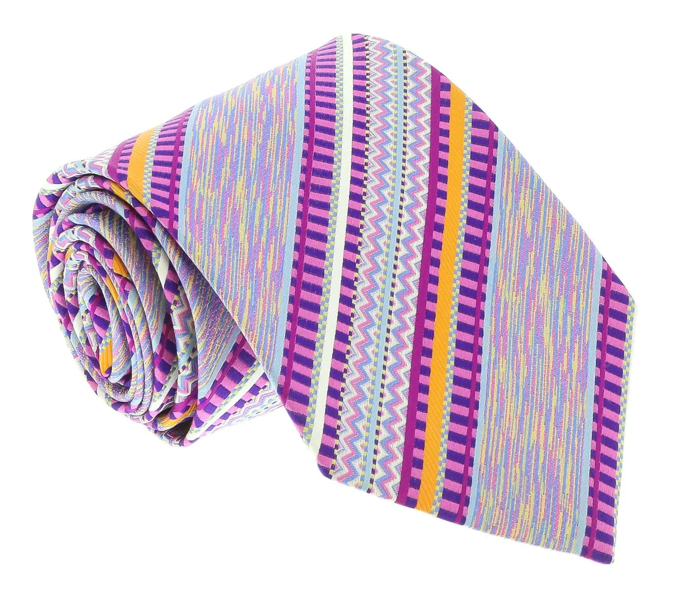 Missoni U3482 Magenta/Pink Graphic Pure Silk Tie