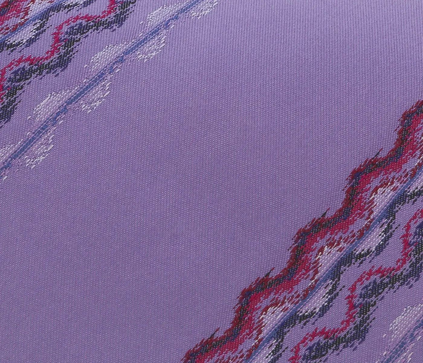 Missoni U3829  Violet Sharkskin Pure Silk Ties