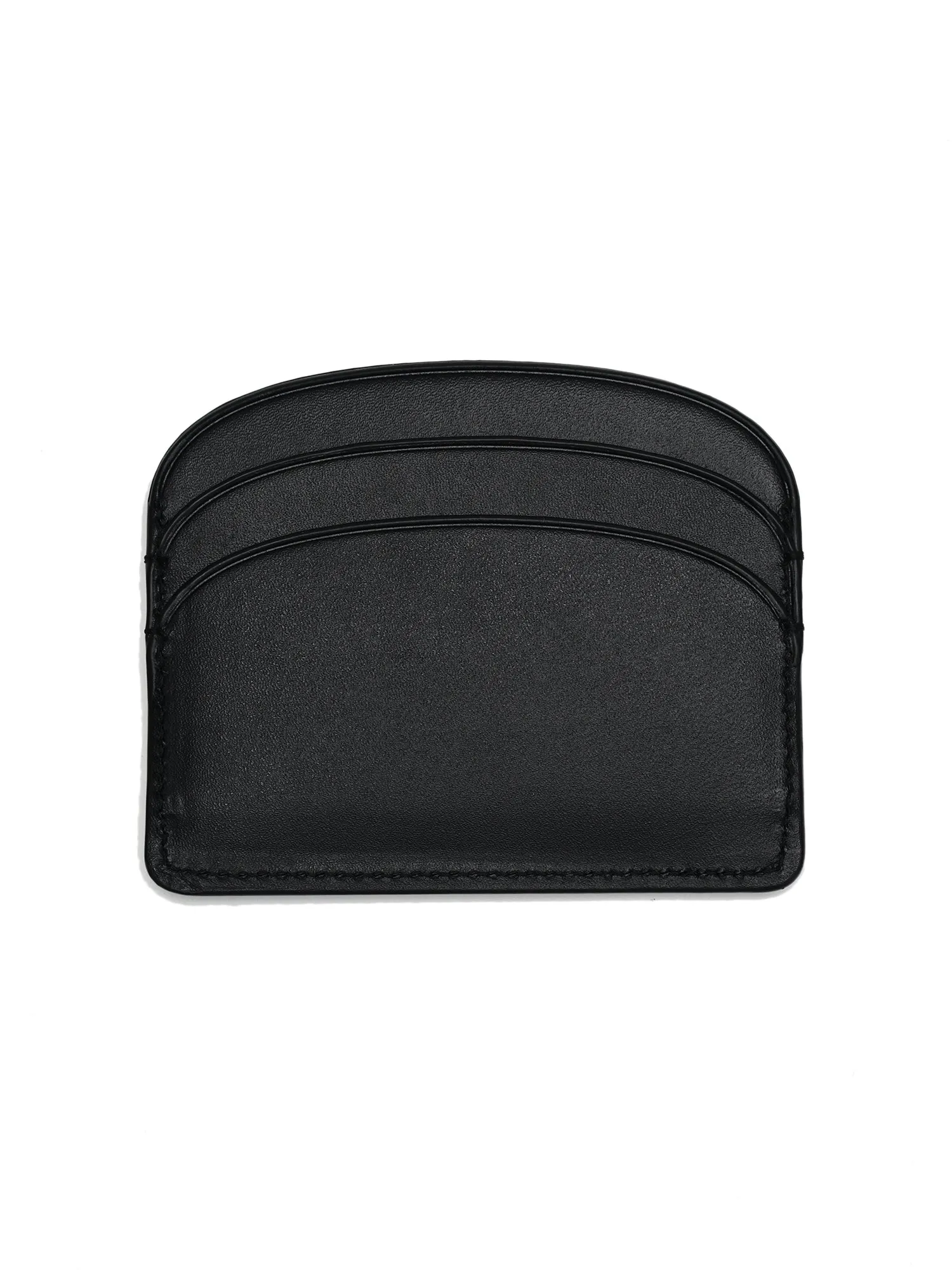 PORTE-CARTE DEMI-LUNE-LZZ NOIR