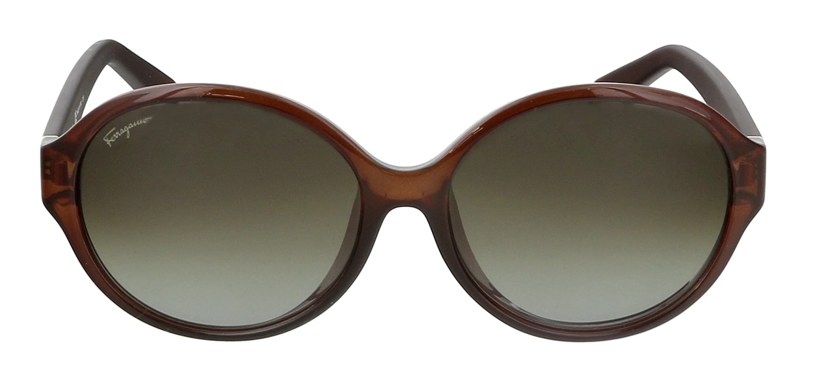 Salvatore Ferragamo SF872SA 210 Brown  Oval Sunglasses