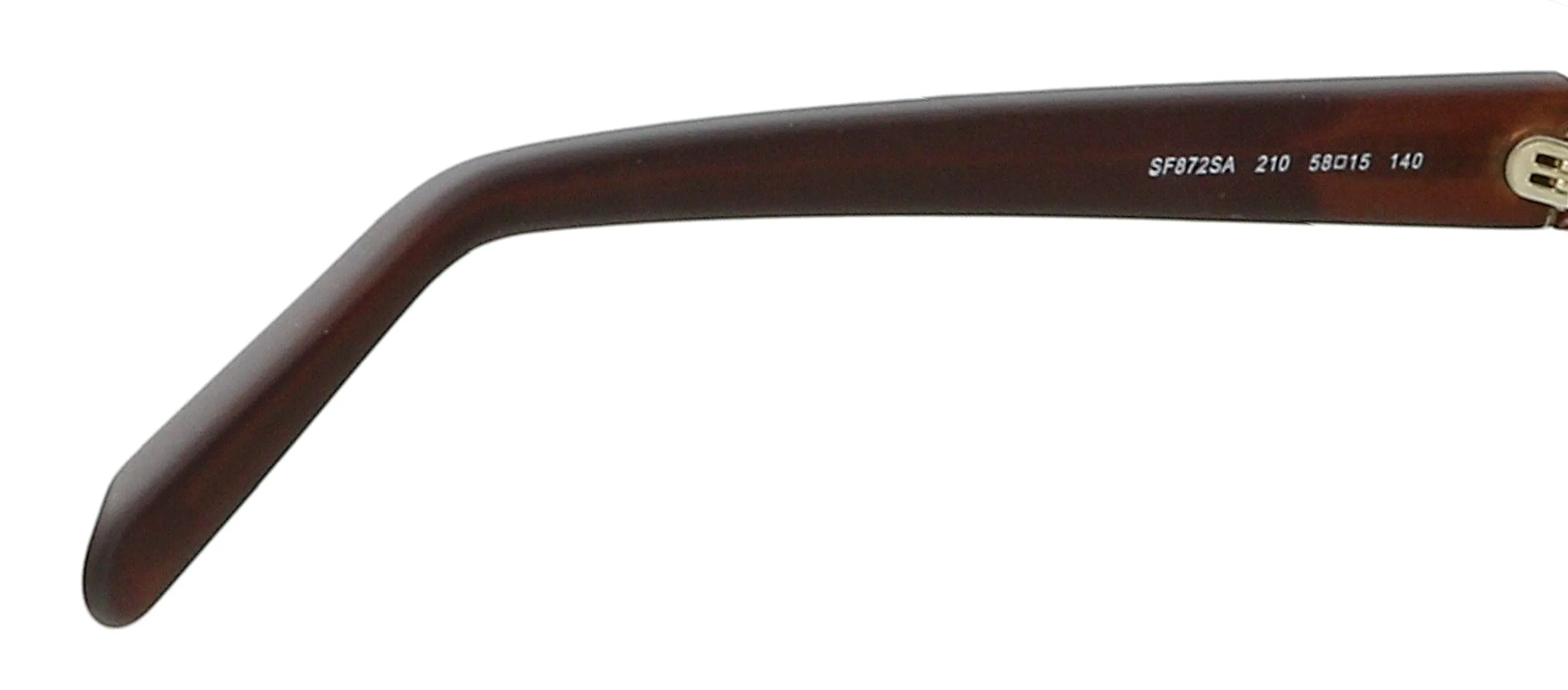 Salvatore Ferragamo SF872SA 210 Brown  Oval Sunglasses
