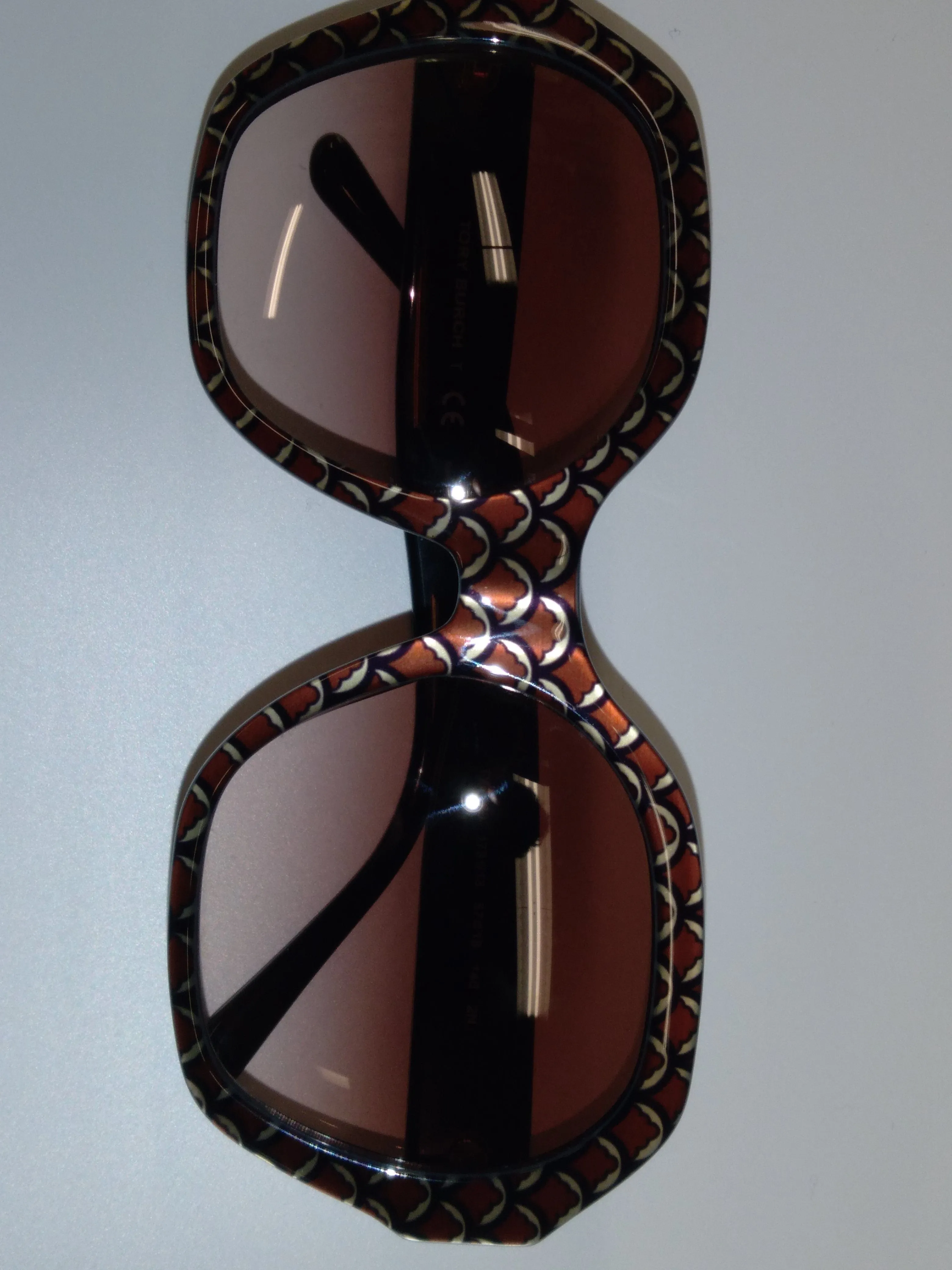 Tory Burch TY7120 173113 Multicolor Square Eastern Pattern Sunglasses